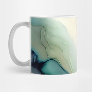 Supreme Green  - Abstract Alcohol Ink Resin Art Mug